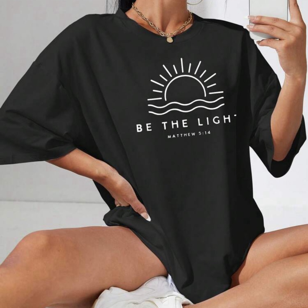 Be The Light Shein T Shirt